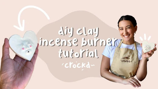 diy pottery kit clay incense burner tutorial