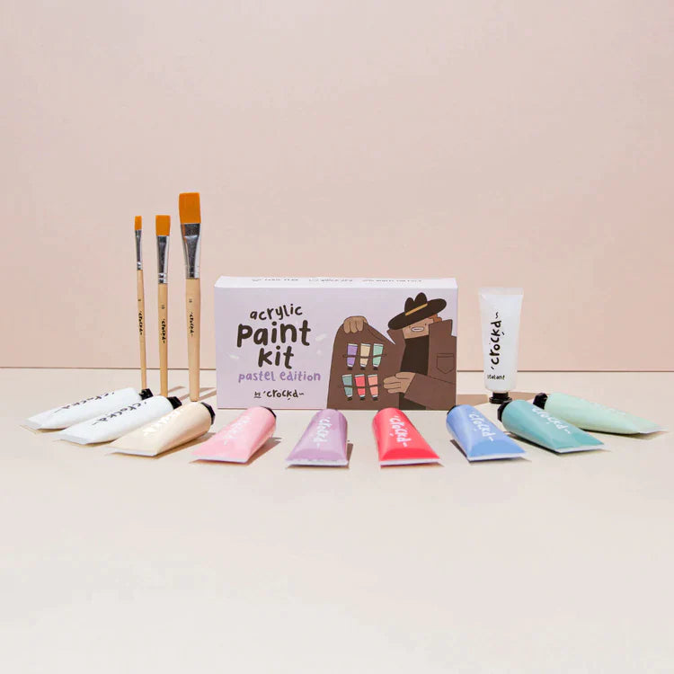 Highly pigmented and fast drying acrylic pastel paints