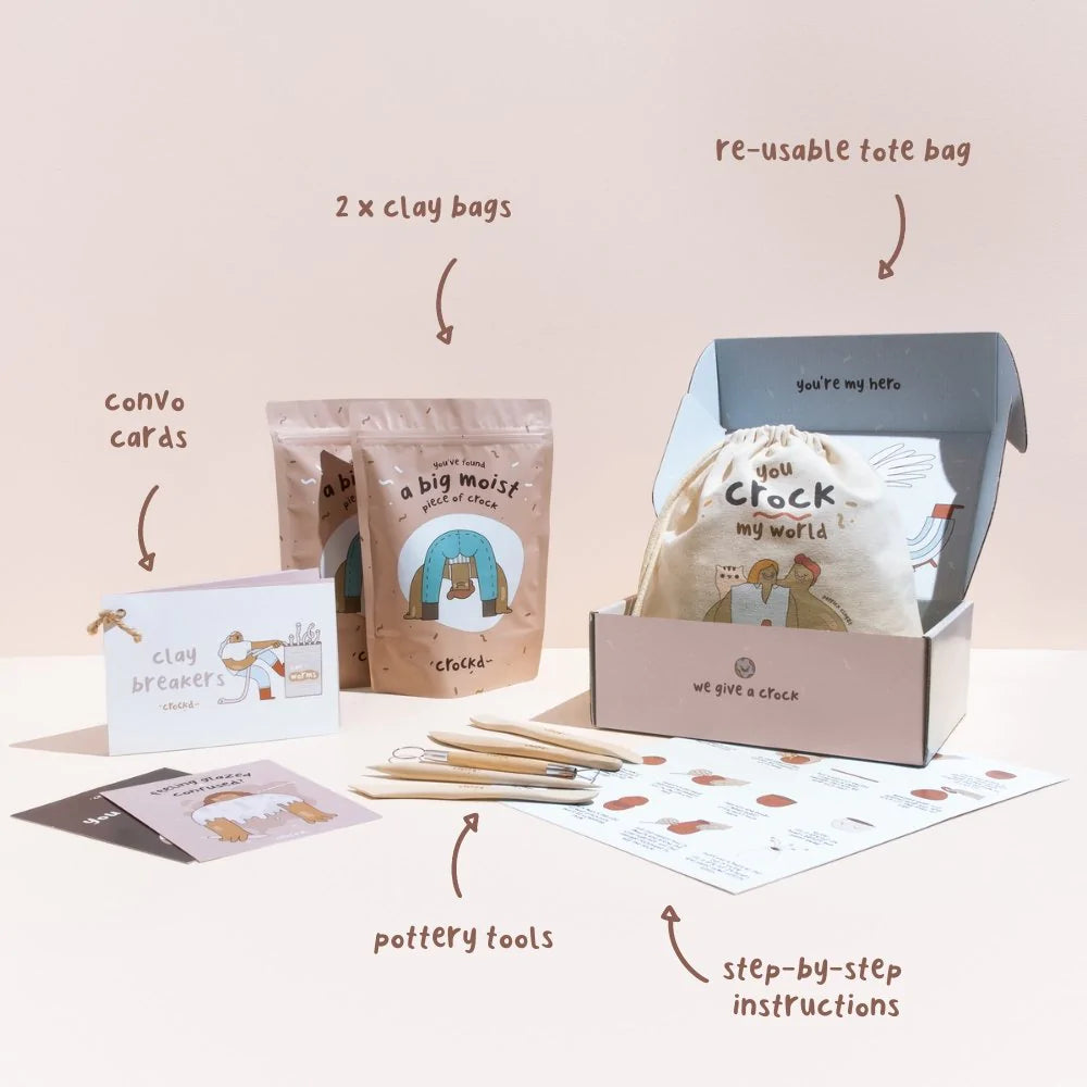 Home pottery kit: Air dry clay kit - Small kit
