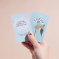 Featured release it affirmation card showing the front and back 
