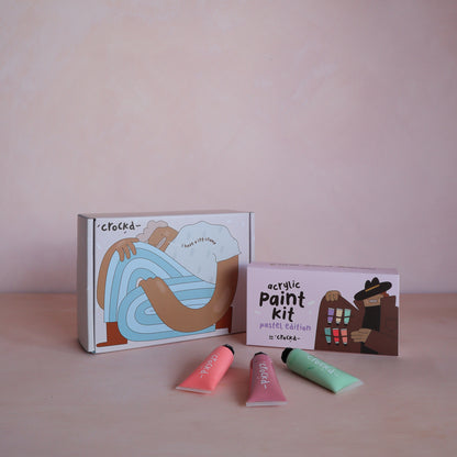 The Pottery Kit Bundle (Kit + Air Dry Paints)